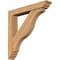 Ekena Millwork Funston Traditional Smooth Bracket w/ Offset Brace, Western Red Cedar, 5 1/2"W x 32"D x 32"H BKT0604X32X32FST01SWR - alternate 1